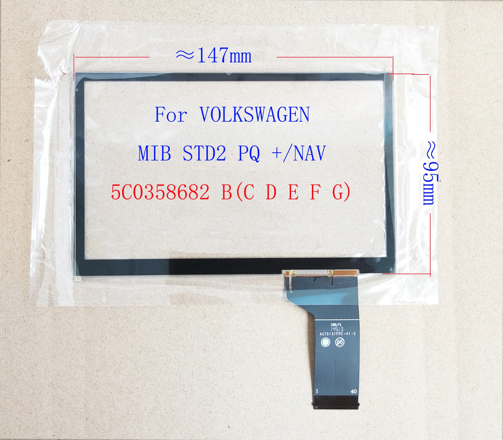 6.5 inch Touch Screen for VW MIB STD2 TDO-WVGA0633F00039/36 WVGA0633F00045 Car Multimedia Player 680 682 200 Navigation Radio