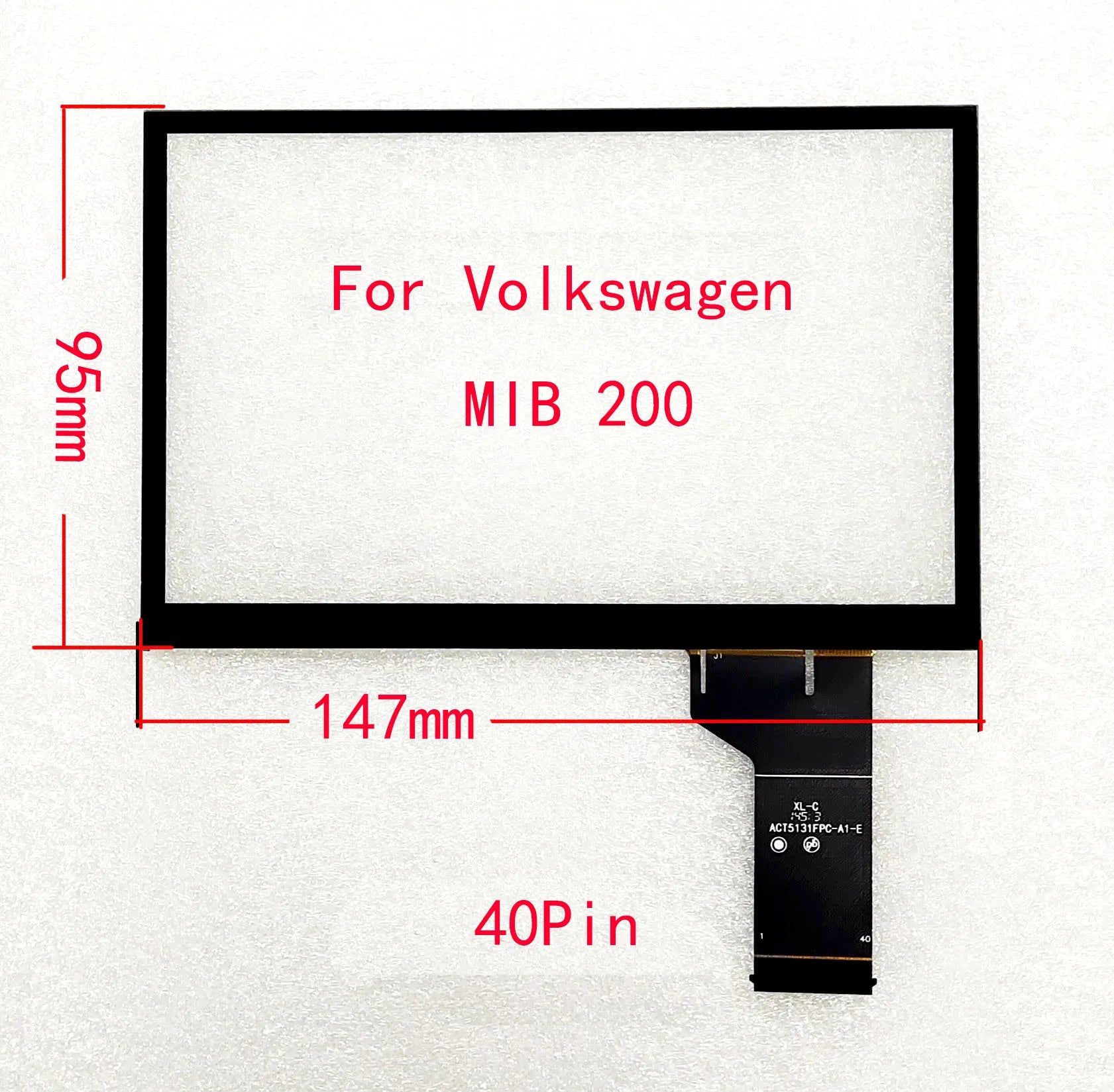 6.5 inch Touch Screen for VW MIB STD2 TDO-WVGA0633F00039/36 WVGA0633F00045 Car Multimedia Player 680 682 200 Navigation Radio