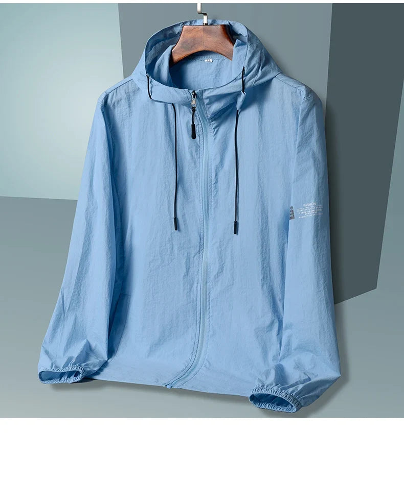Sun Protection Jacket – Quick Dry Hooded Windbreaker for Men & Women