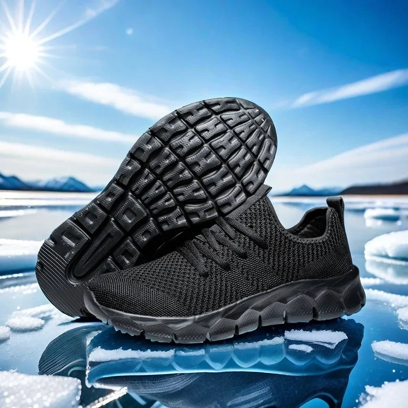 Lightweight Mesh Running Flats – Soft Breathable Sneaker