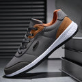 Waterproof Leather Sneakers – Spring Autumn Walking Shoe
