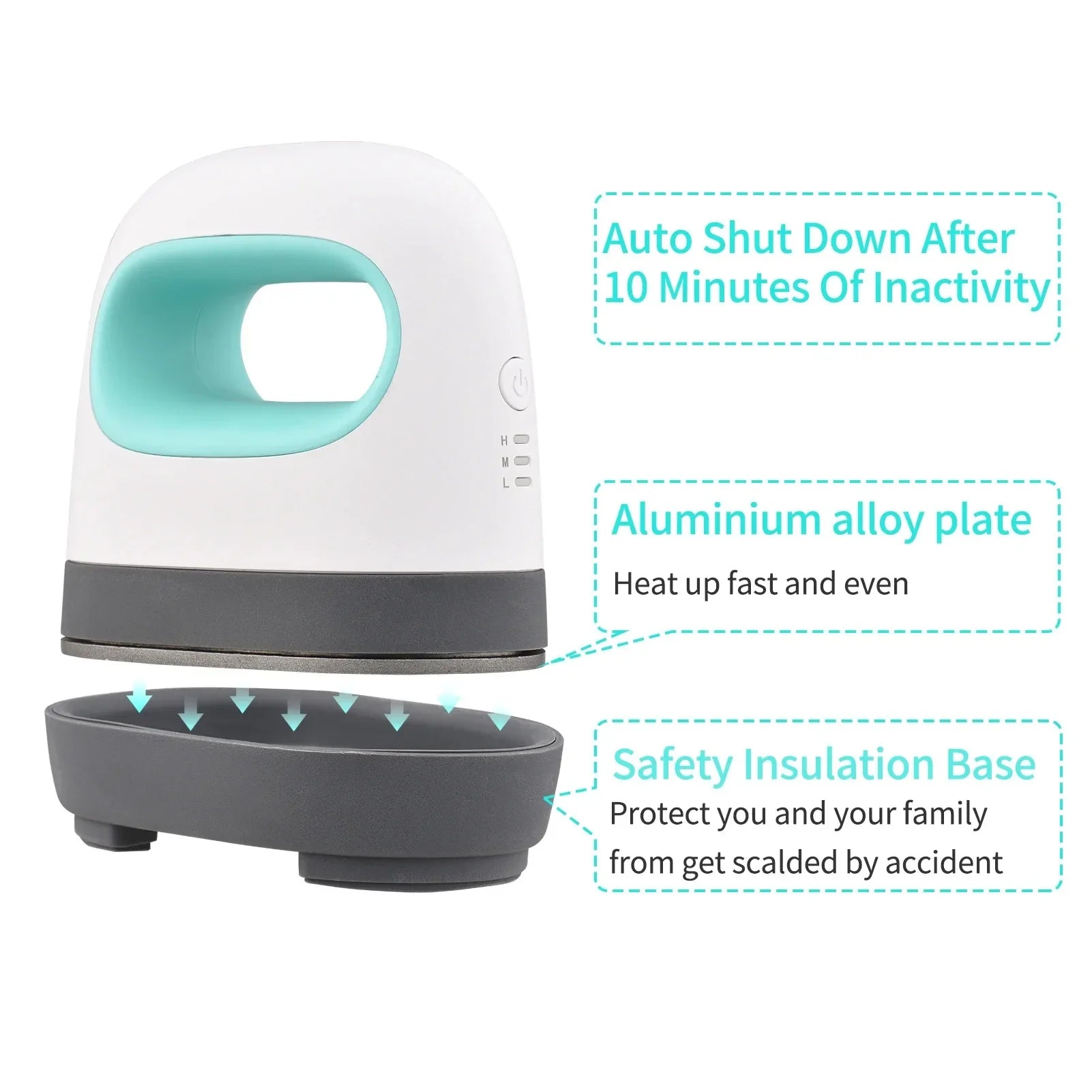 Portable 220V Mini Heat Press Machine T-Shirt Printing DIY Easy Heating Transfer Press Iron Machines for Clothes Bags Hats
