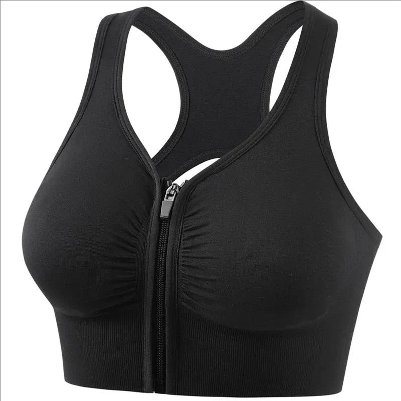 ZipFit Women's Sport Bra - Fashionable Yoga & Gym Top
