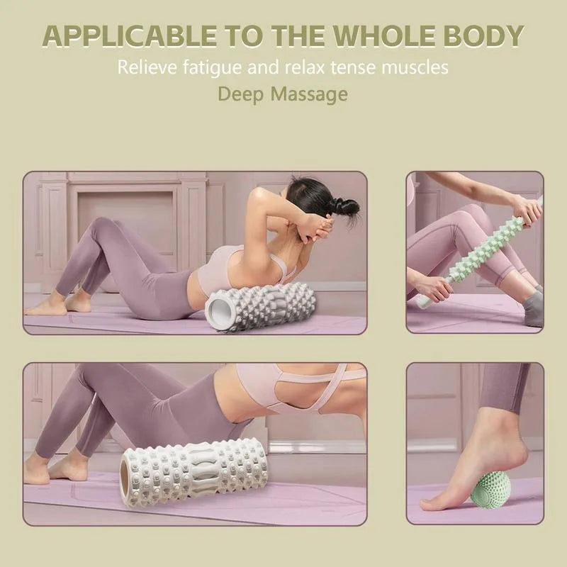 MuscleFlex Foam Roller: Stretch, Recover, Carry