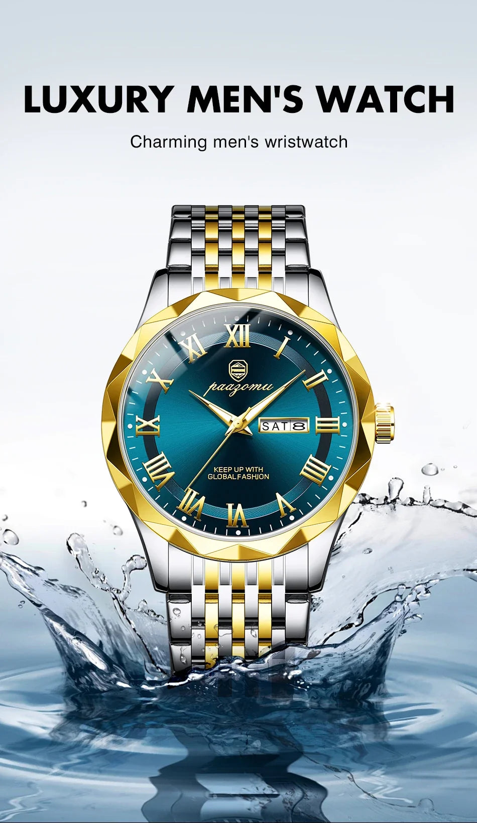 2025 New Modern Simple Creative Sport and Leisure Watch Creative Design Waterproof Quartz Movement Energy Watches Gift for Men