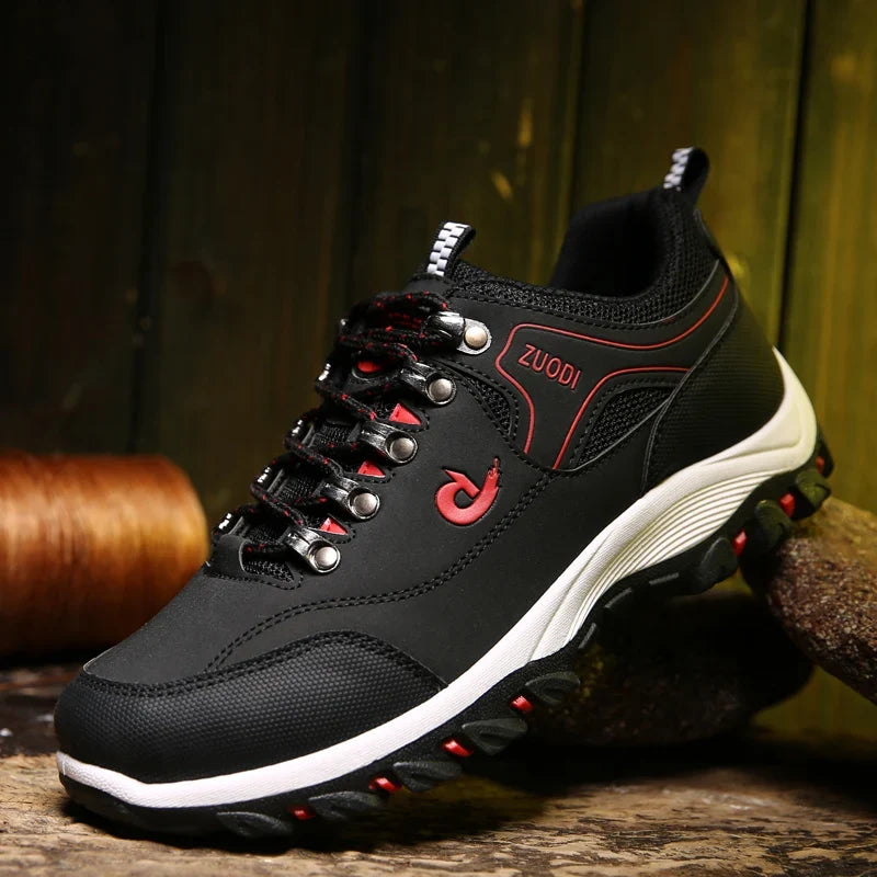 Leather Casual Sneakers – Lightweight Walking Shoe