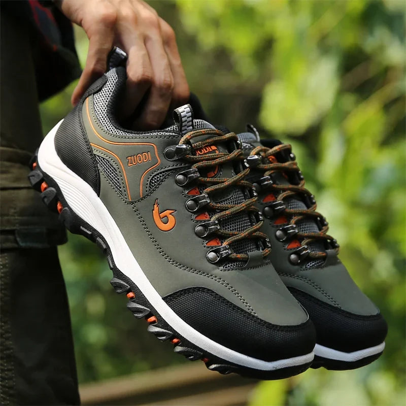 Leather Casual Sneakers – Lightweight Walking Shoe