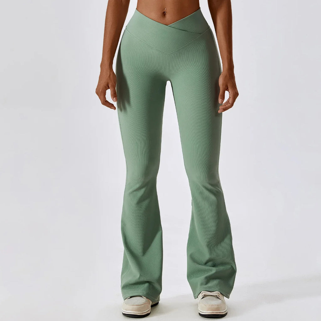 FlareFit High-Waist Yoga Trousers for Women