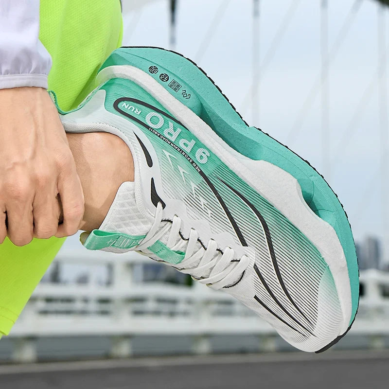 Carbon Board Running Shoes – Cushioned Marathon Sneaker
