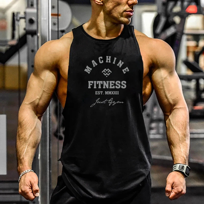 FlexFit Muscle Tank: Men's Cotton Workout Vest