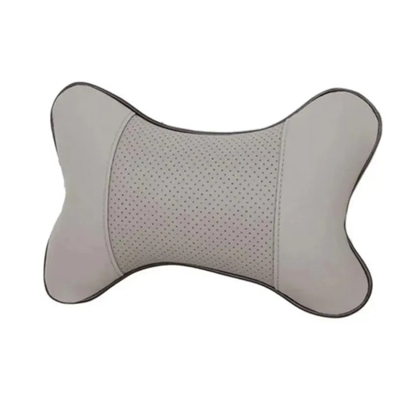 Car Neck Pillow – PU Leather Headrest Cushion for Comfort