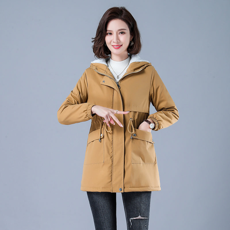 Women Winter Puffer Coat – Warm Cotton Hooded Casual Parka