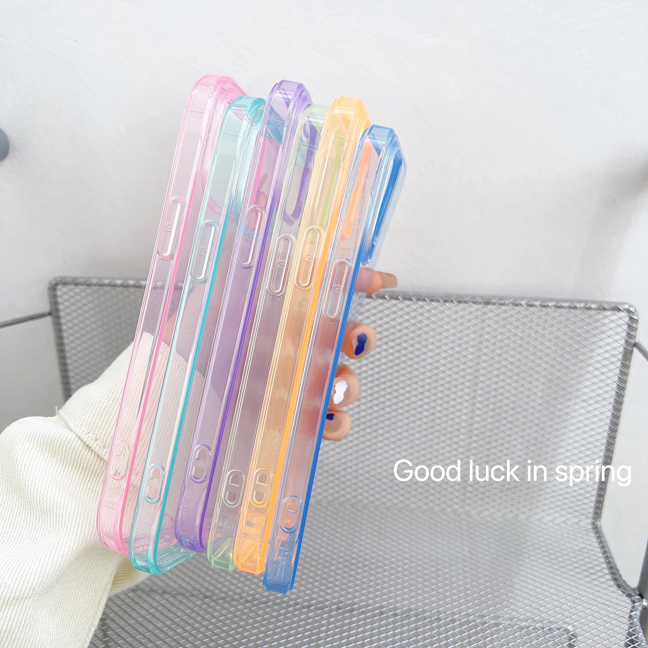 Clear Candy Color iPhone Case