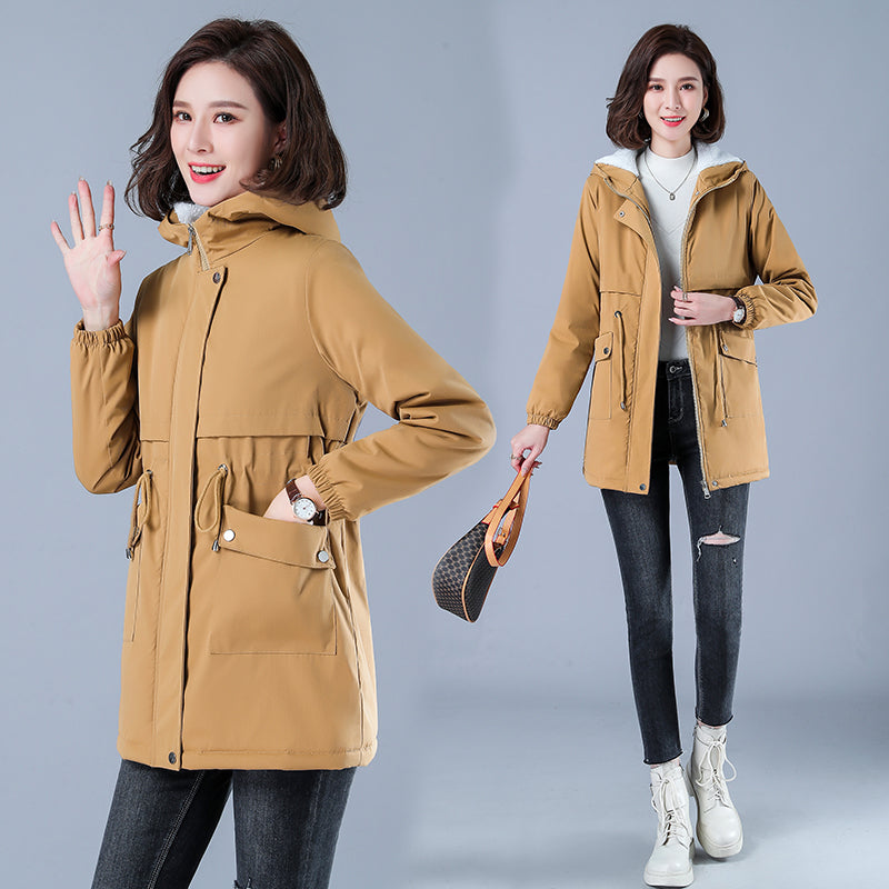 Women Winter Puffer Coat – Warm Cotton Hooded Casual Parka