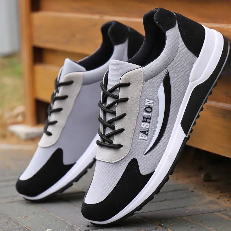 Canvas Tennis Sneakers – Breathable Lace-Up Casual Shoe