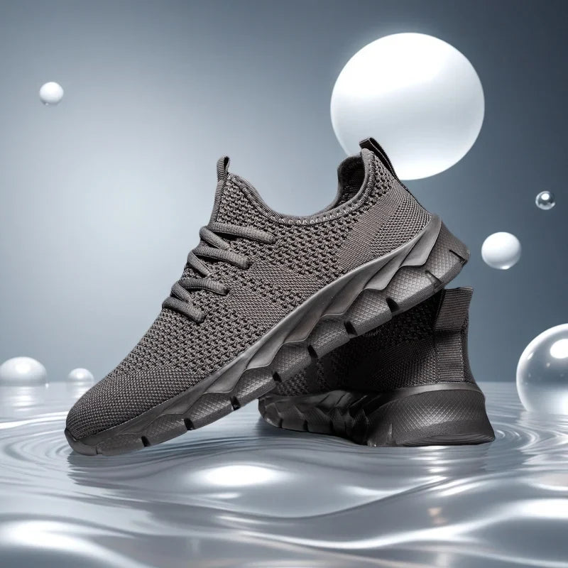 Lightweight Mesh Running Flats – Soft Breathable Sneaker
