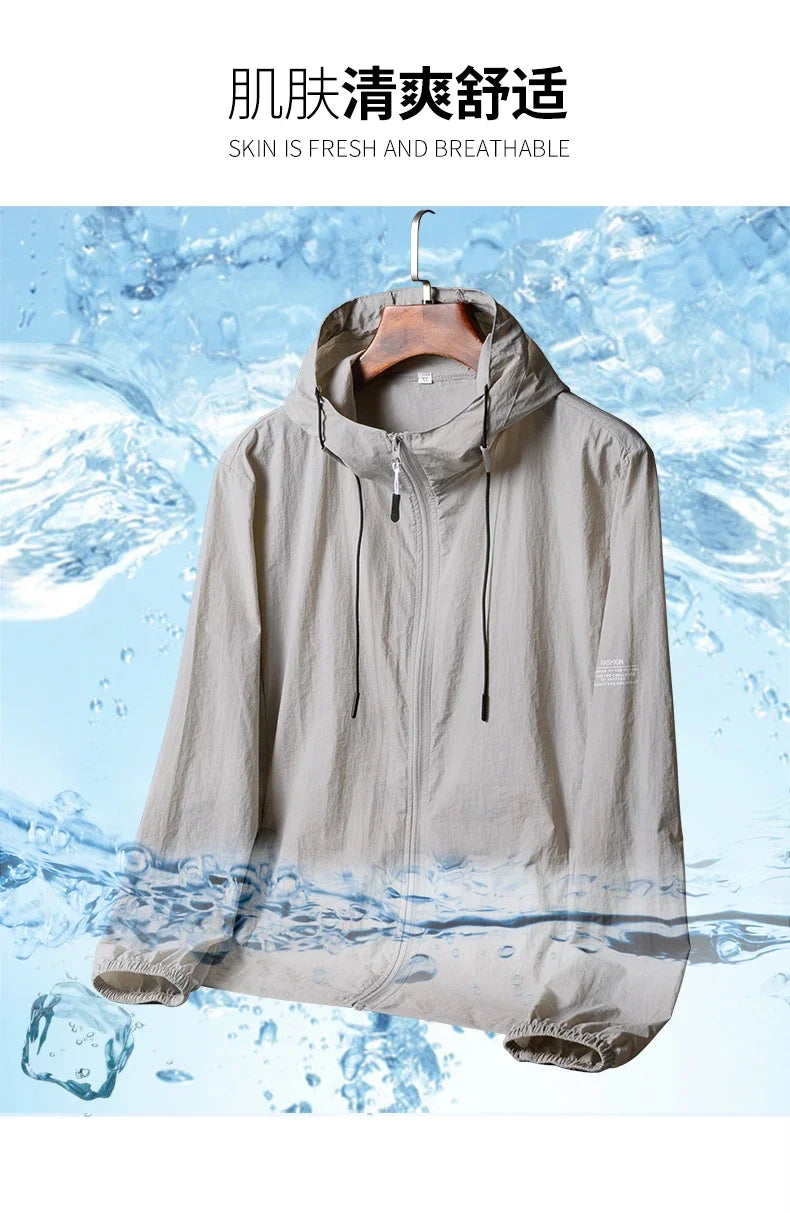 Sun Protection Jacket – Quick Dry Hooded Windbreaker for Men & Women