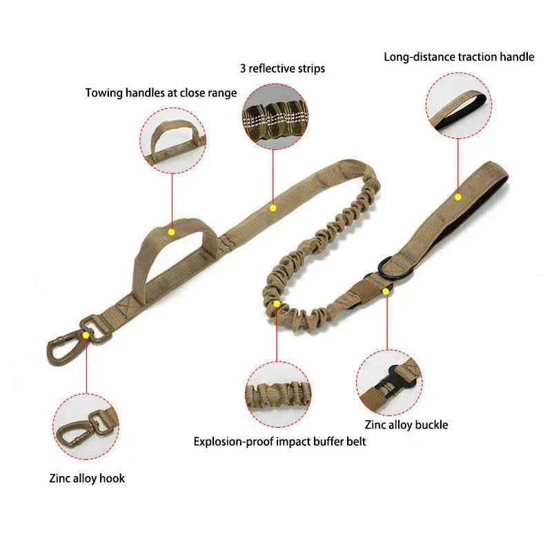 Durable Nylon Dog Collar with Reflective Leash Set
