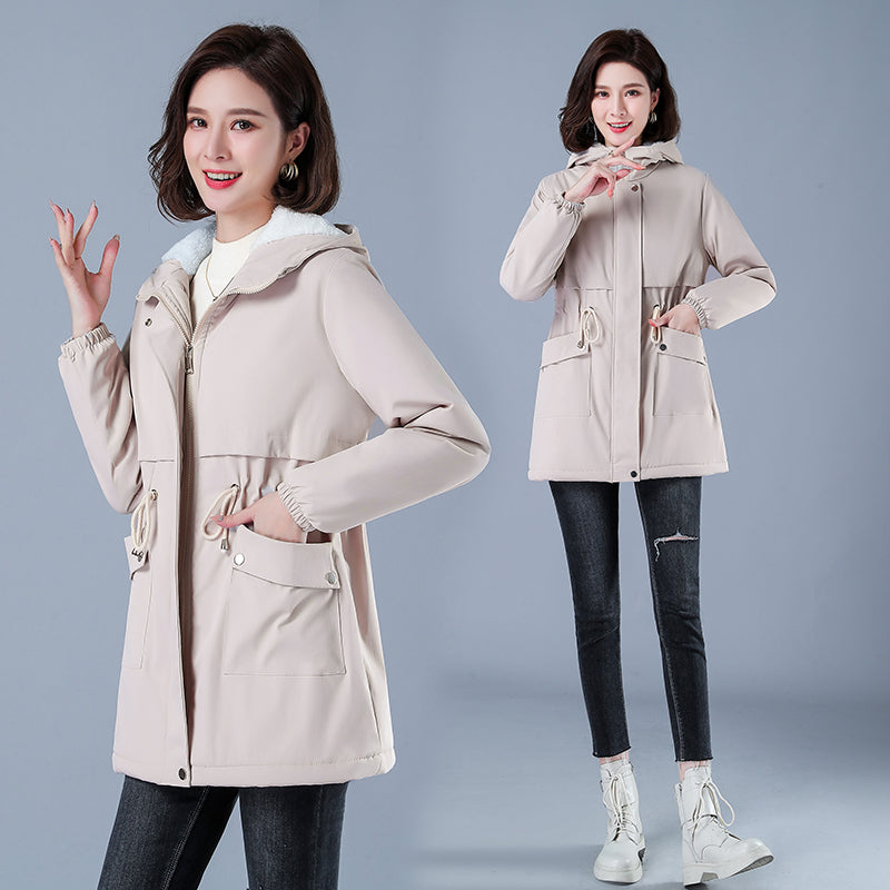 Women Winter Puffer Coat – Warm Cotton Hooded Casual Parka