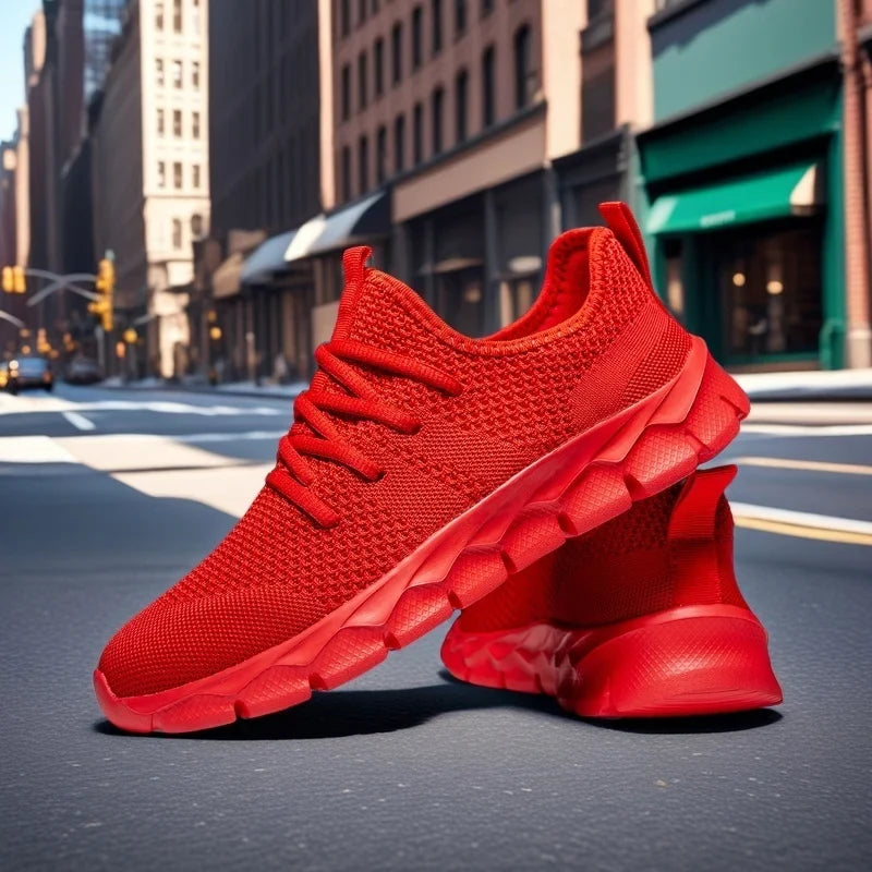Lightweight Mesh Running Flats – Soft Breathable Sneaker