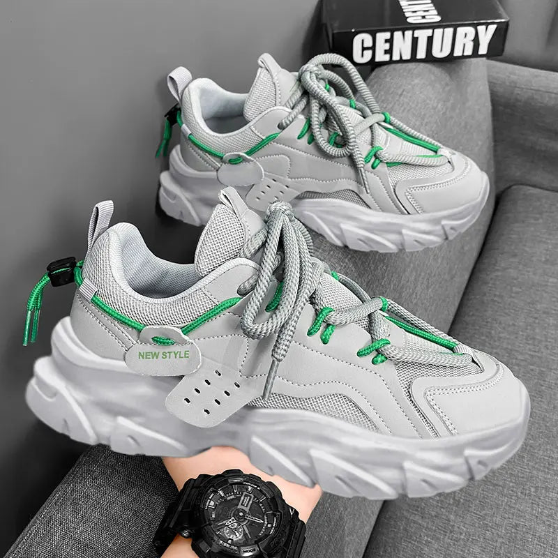 Men's Thick-Soled Casual Sneakers - Second Colorway