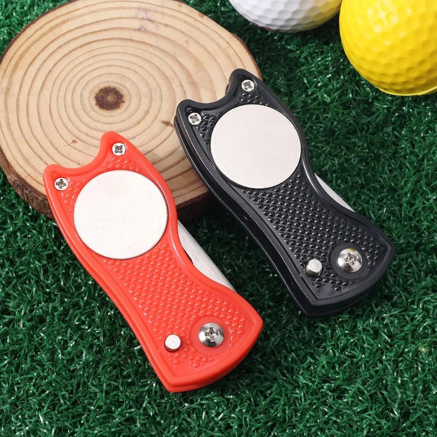 Golf Divot Repair Tool – Foldable Magnetic Ball Marker