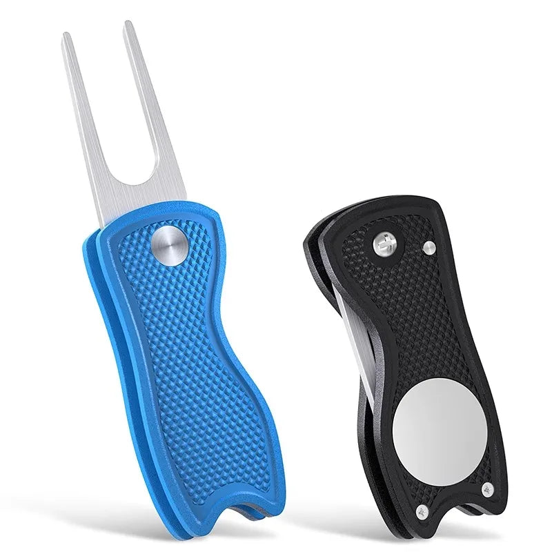 Golf Divot Repair Tool – Foldable Magnetic Ball Marker