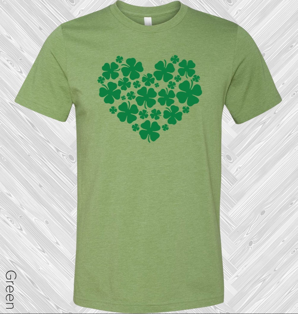 Shamrock Heart St. Patrick's Day Graphic Tee