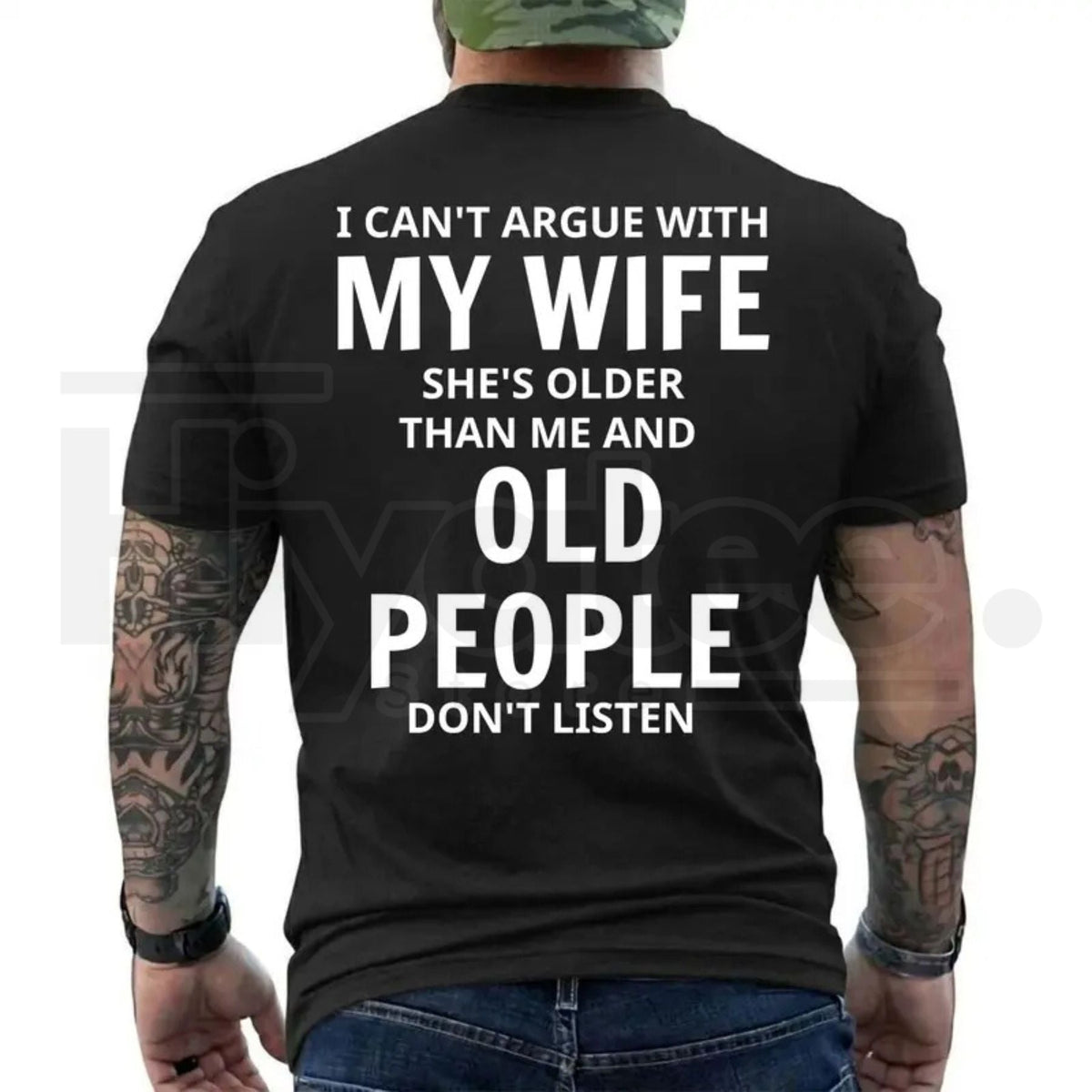 She's Older Than Me Husband T-Shirt – Funny Wife Humor Graphic Tee