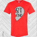 Silver Sparkle Heart Best Friend (Right Shirt in Photo) Graphic Tee