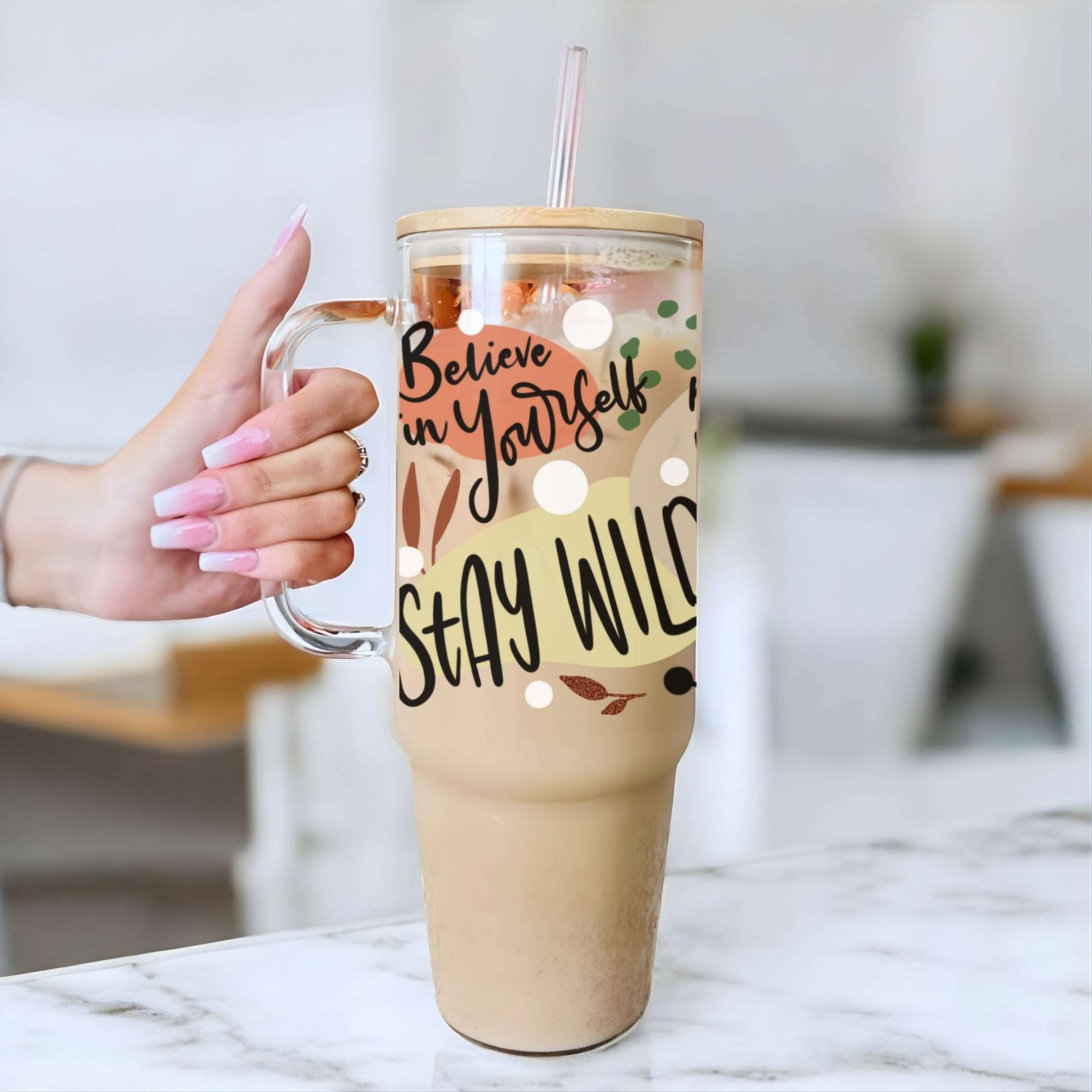 Stay Wild Glass Cup