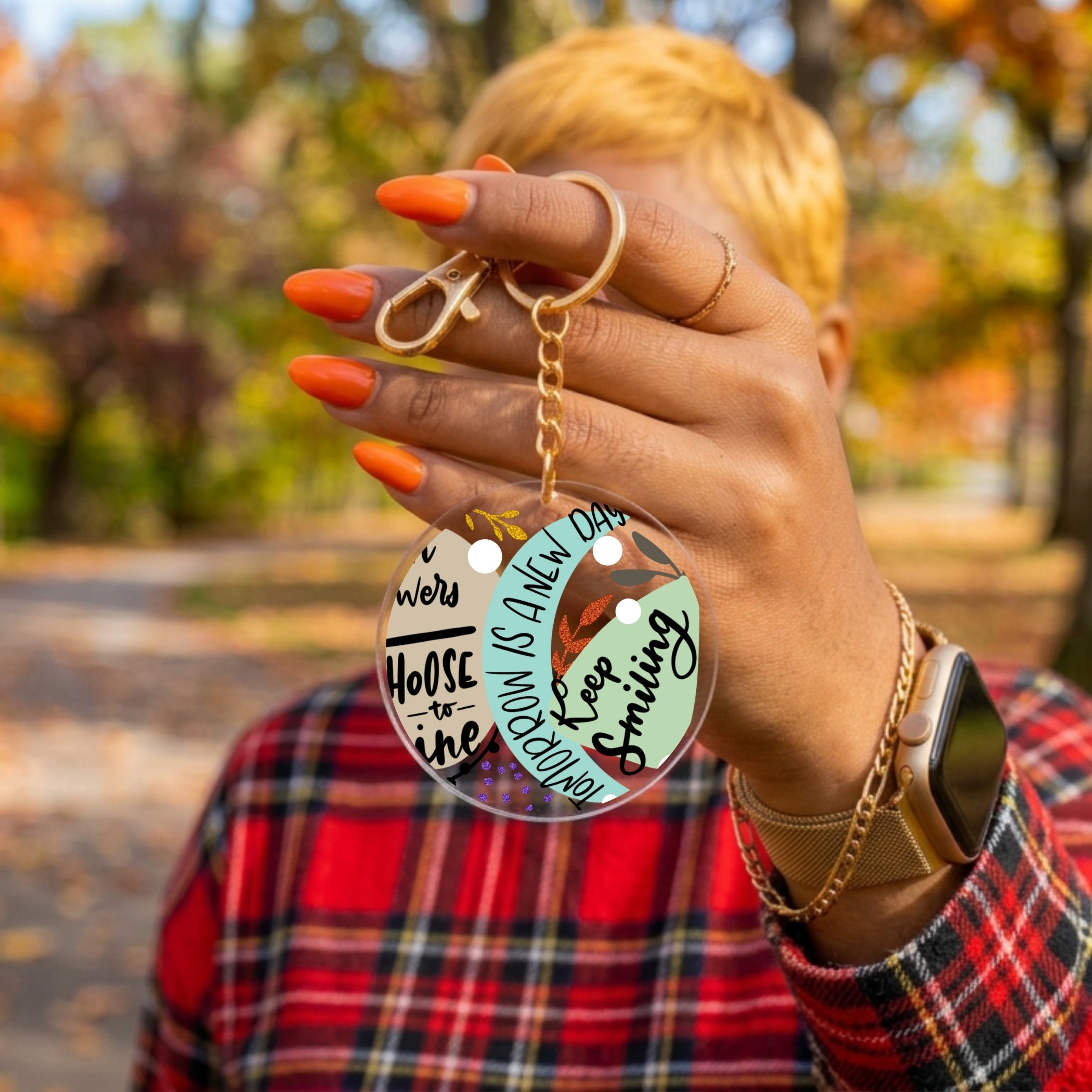 Stay Wild Acrylic Keychain with Charm