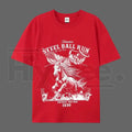 "Steel Ball Run" Horse Racing – SBR American Flag Graphic Top