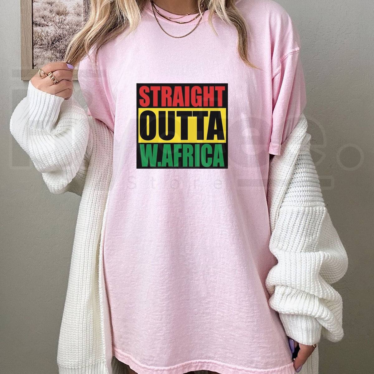 Straight Outta West Africa T-Shirt – Cultural Pride Graphic Tee