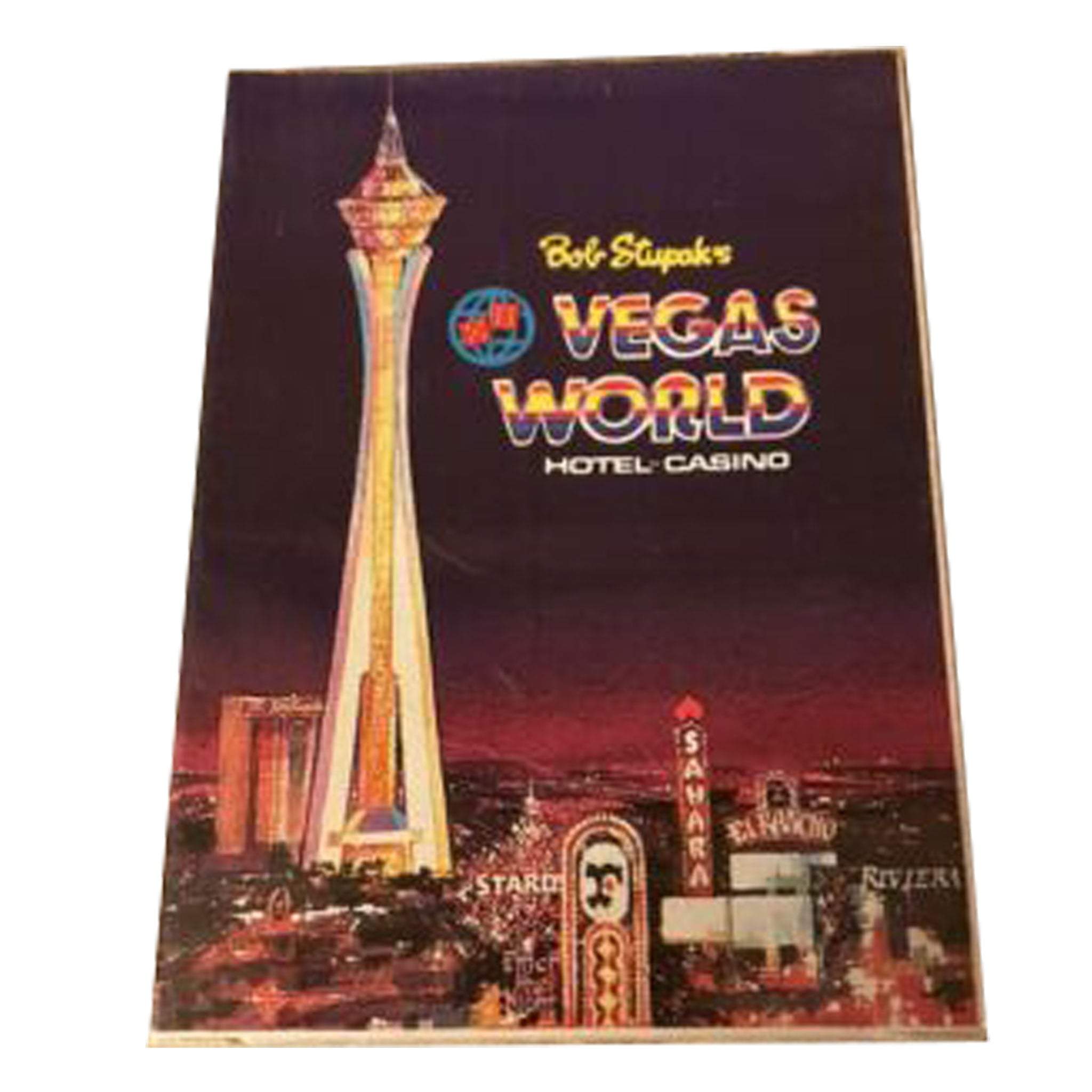 Vintage Bob Stupak’s Vegas World Hotel Casino Playing Cards Deck Sealed NEW
