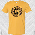 Sunflower Peace Sign Graphic Tee