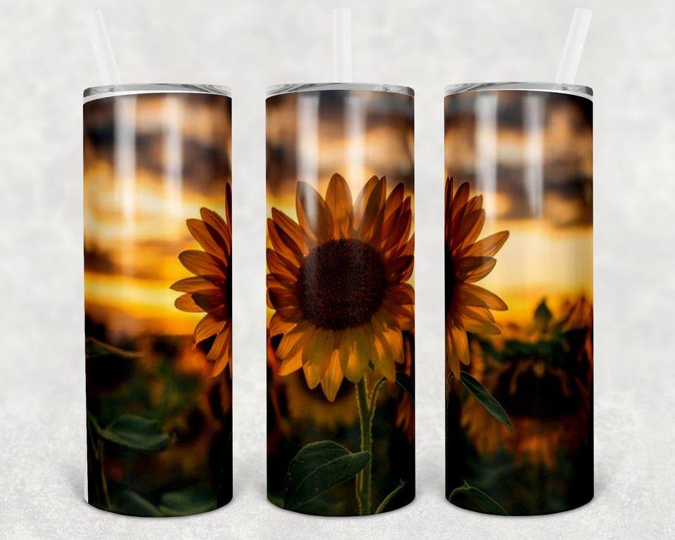 Sunflower 20 oz Skinny Tumbler