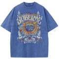Sunland Sun Pattern Acid Washed T-Shirt – Oversized Unisex Graphic Tee