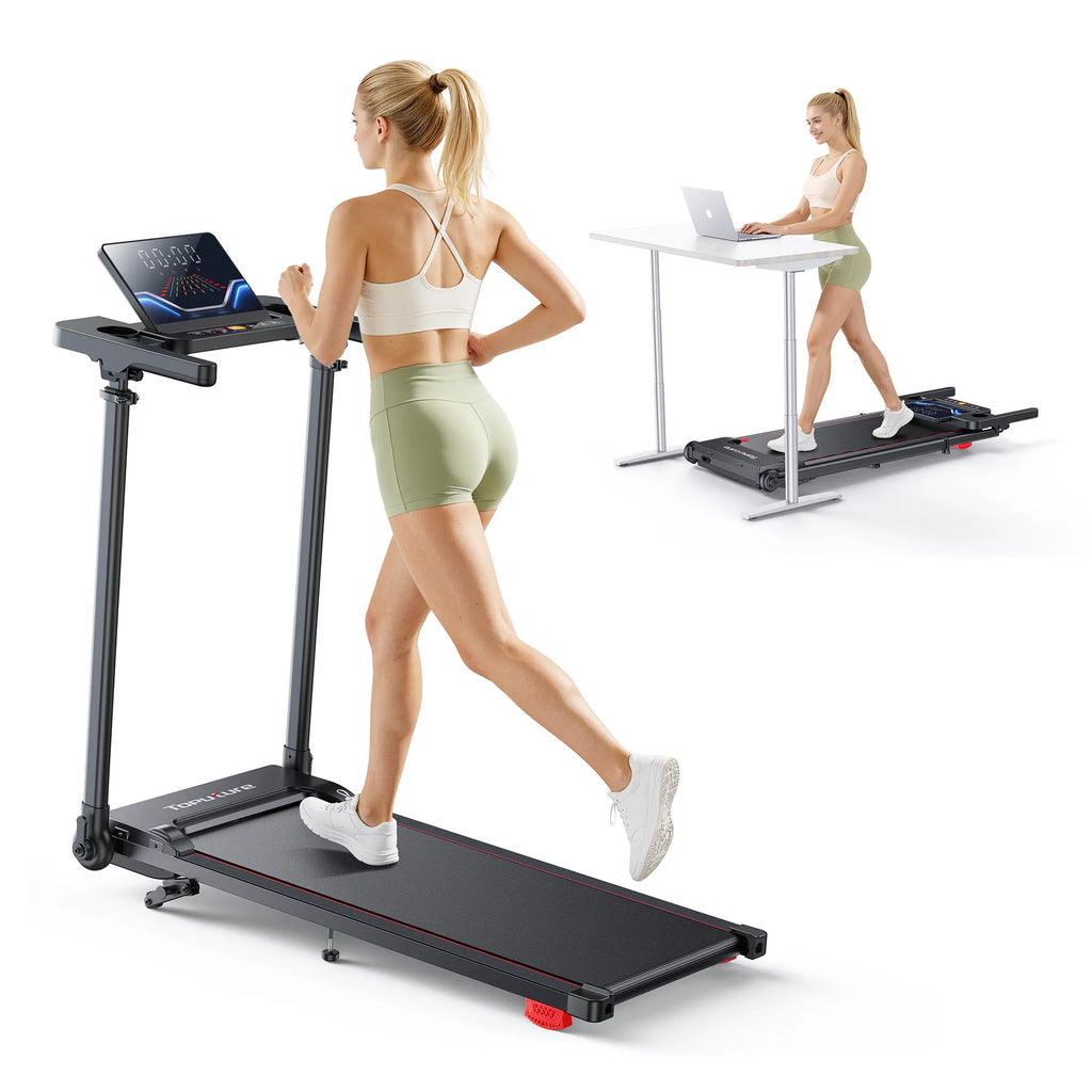 Toputure TP7 Standing Desk Treadmill with Laptop Desk