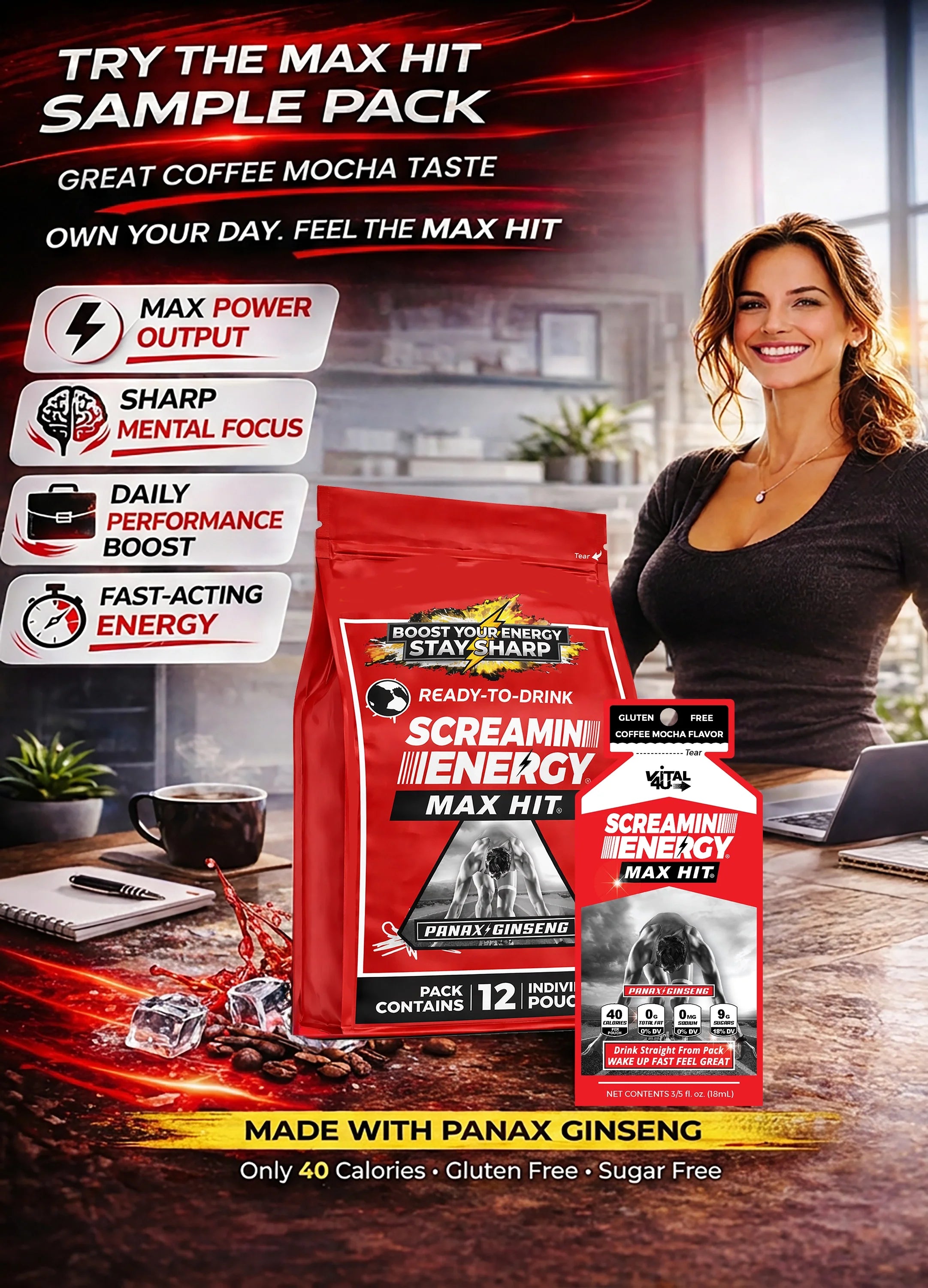 Screamin Energy Coffee Mocha