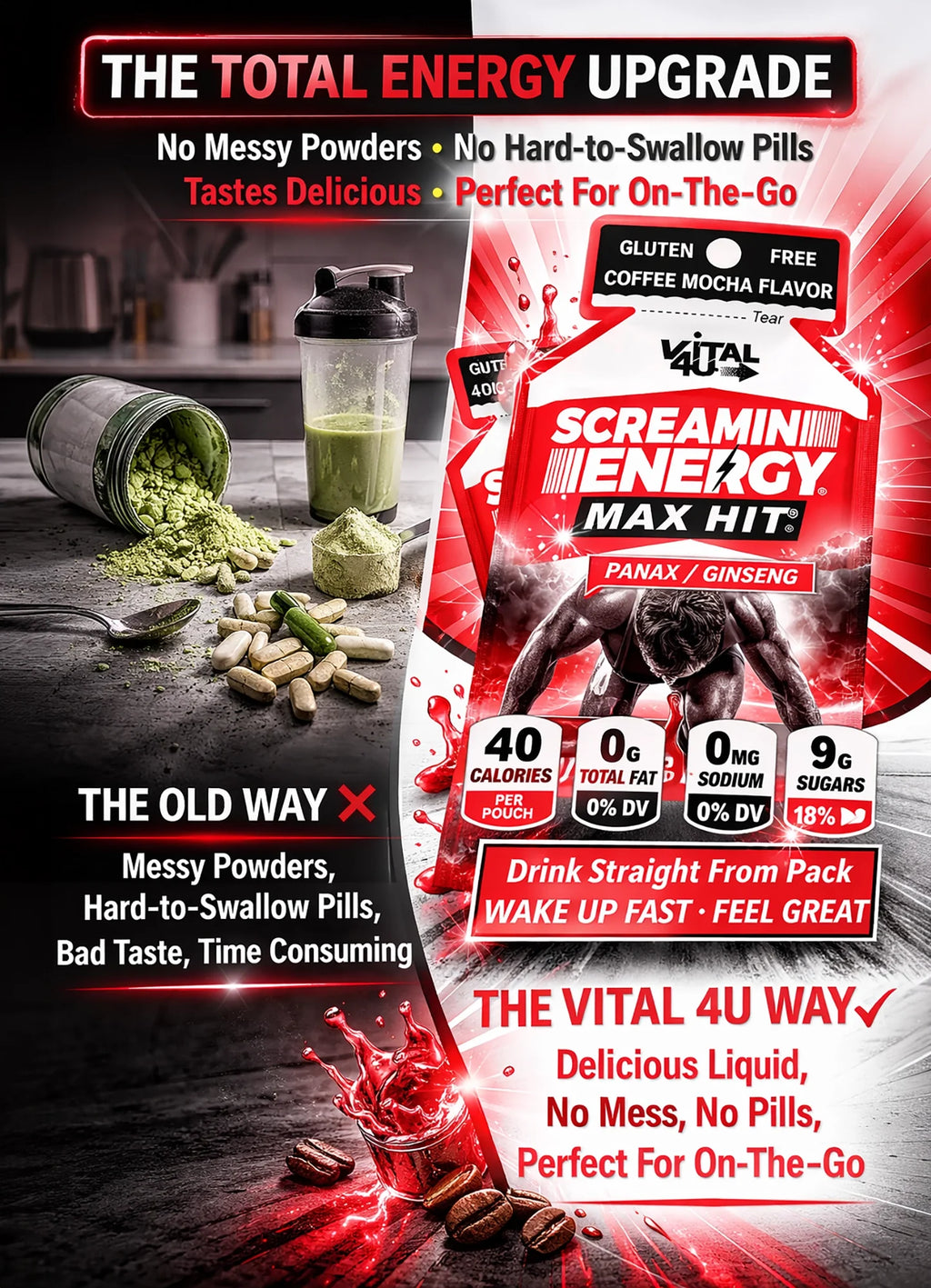 Screamin Energy Sample Pack - 6 Pouches