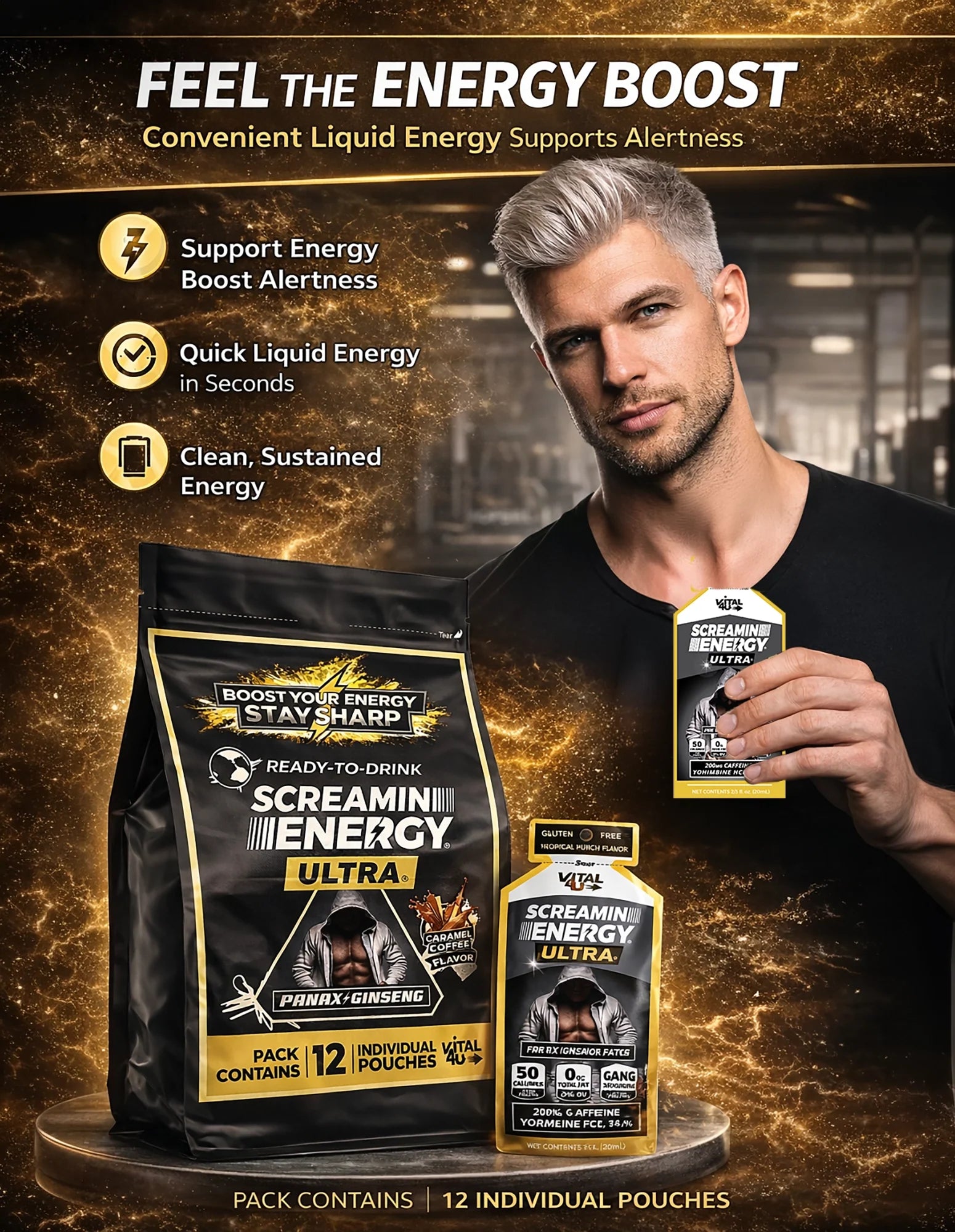 Screamin Energy Ultra Caramel Coffee