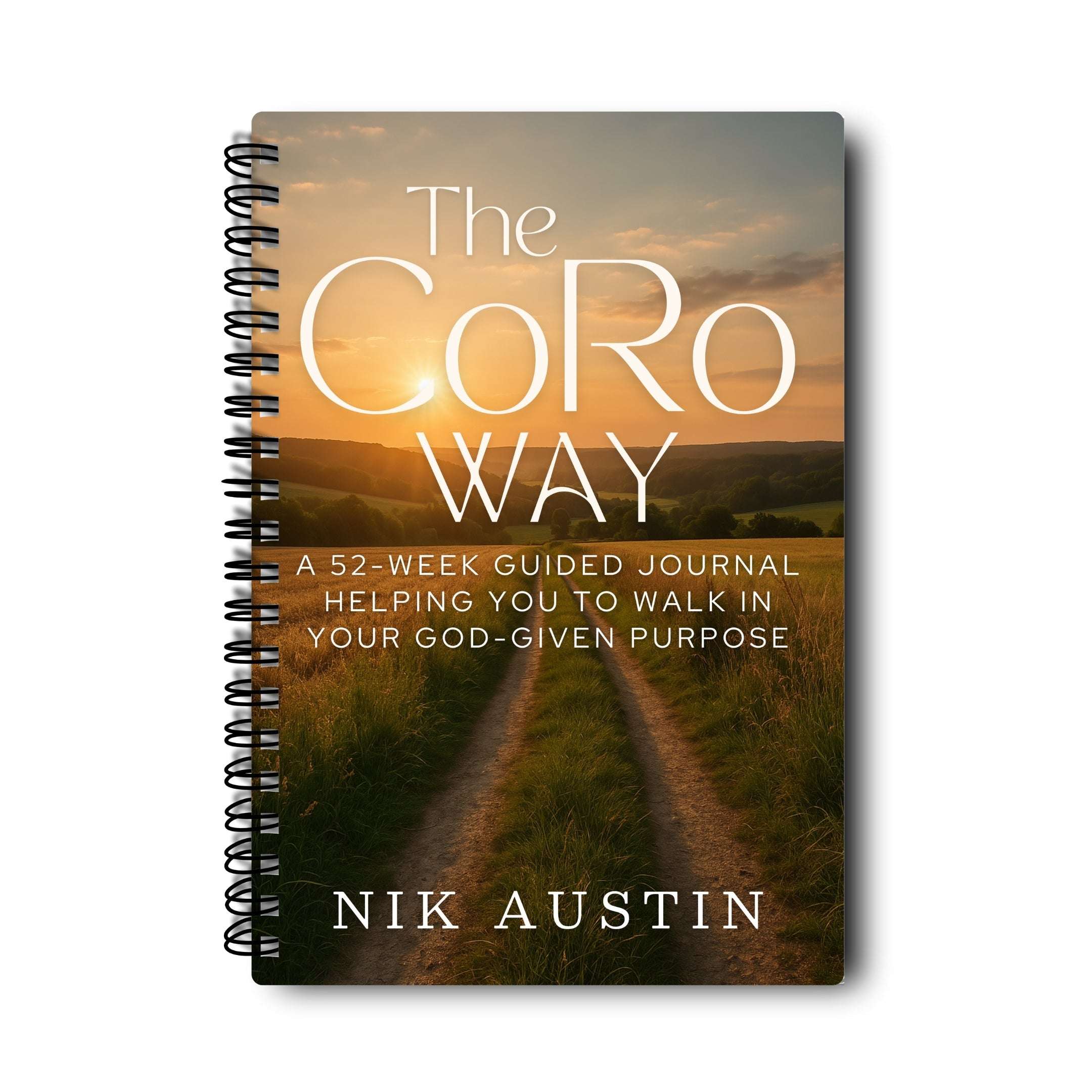 The CoRo Way Guided Journal | Coil-Bound Handmade Edition