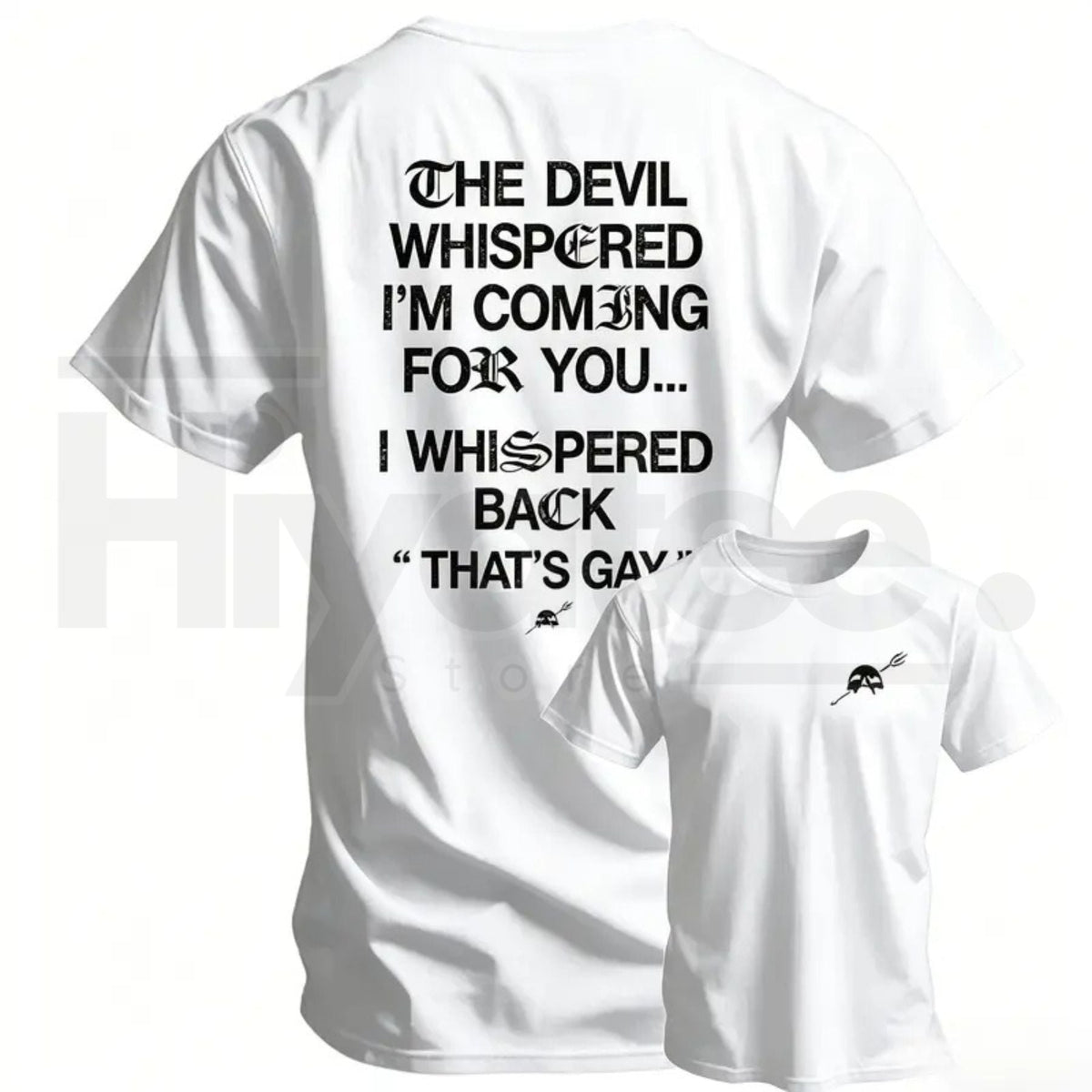 The Devil Whispered I'm Coming For You Men's T-Shirt – Funny Sarcastic Training Tee