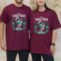 "Throat Punch Kinda Day" – Edgy Skull & Roses Graphic Top