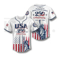 USA 250th Anniversary Baseball Jersey – Semiquincentennial Statue of Liberty Patriotic Shirt