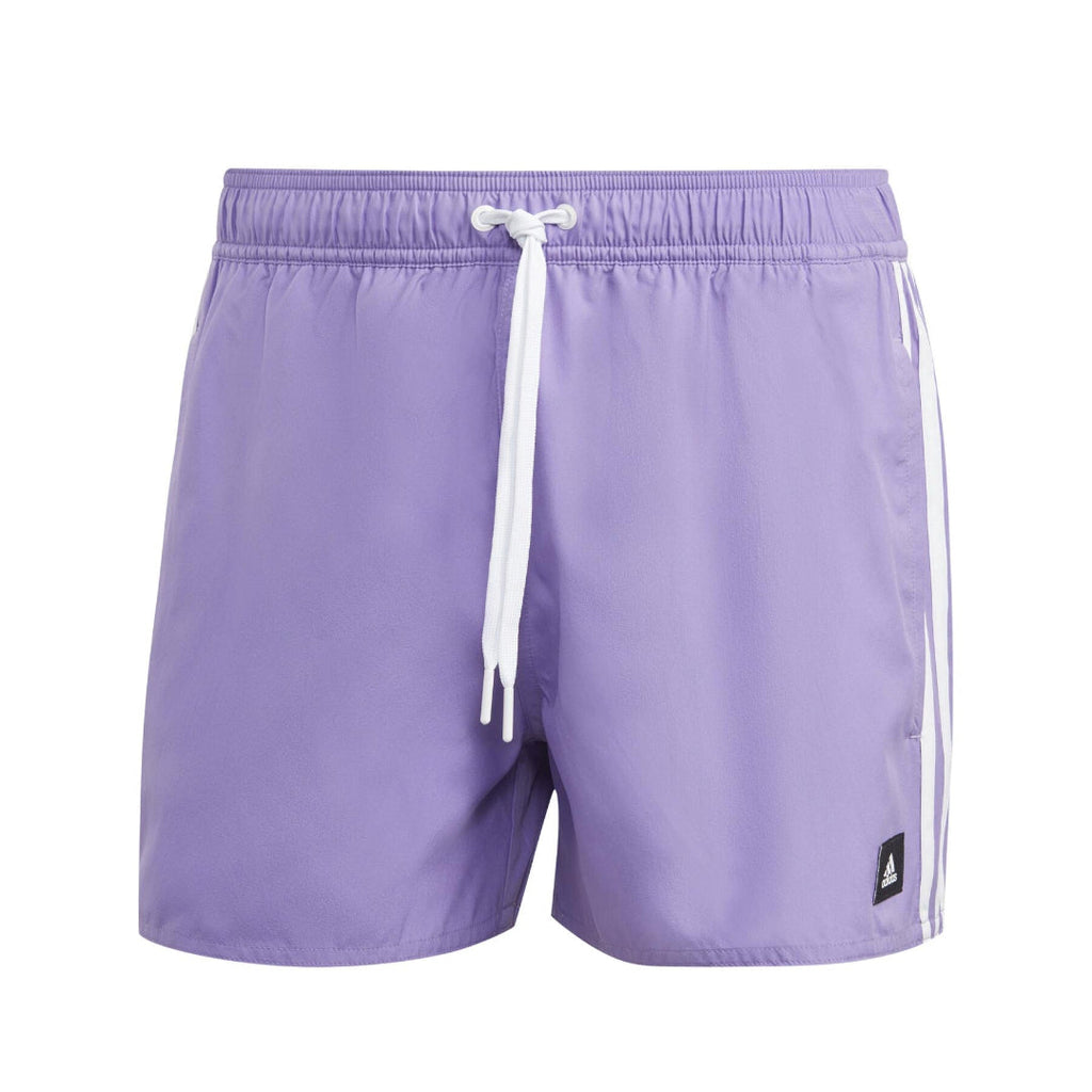 adidas Men's 3 Stripes CLX Swimwear Shorts VSL - VIOFUS/WHITE