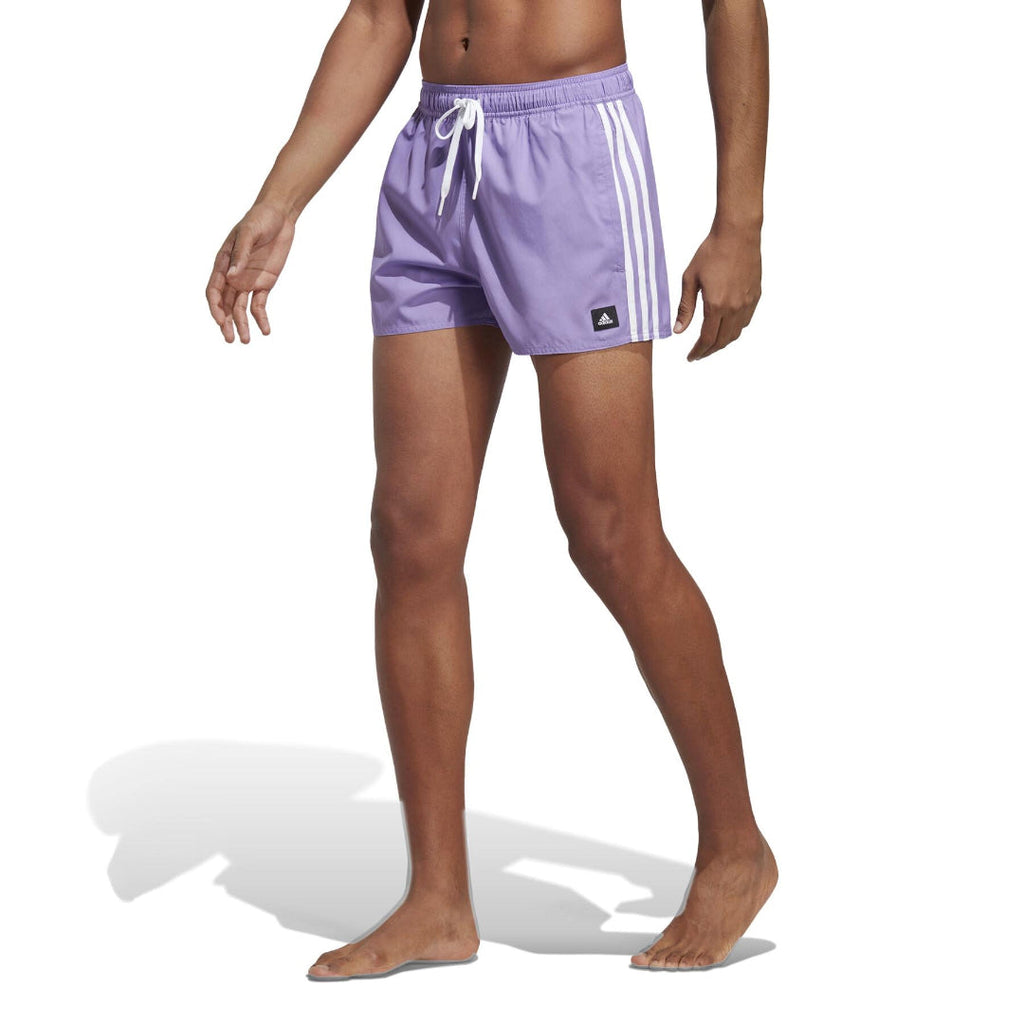 adidas Men's 3 Stripes CLX Swimwear Shorts VSL - VIOFUS/WHITE