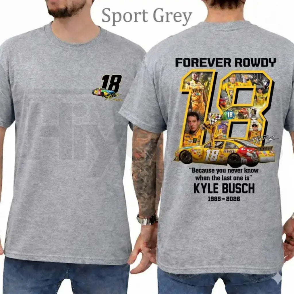 Vintage Kyle Busch Forever Rowdy T-Shirt – NASCAR Racing Tee