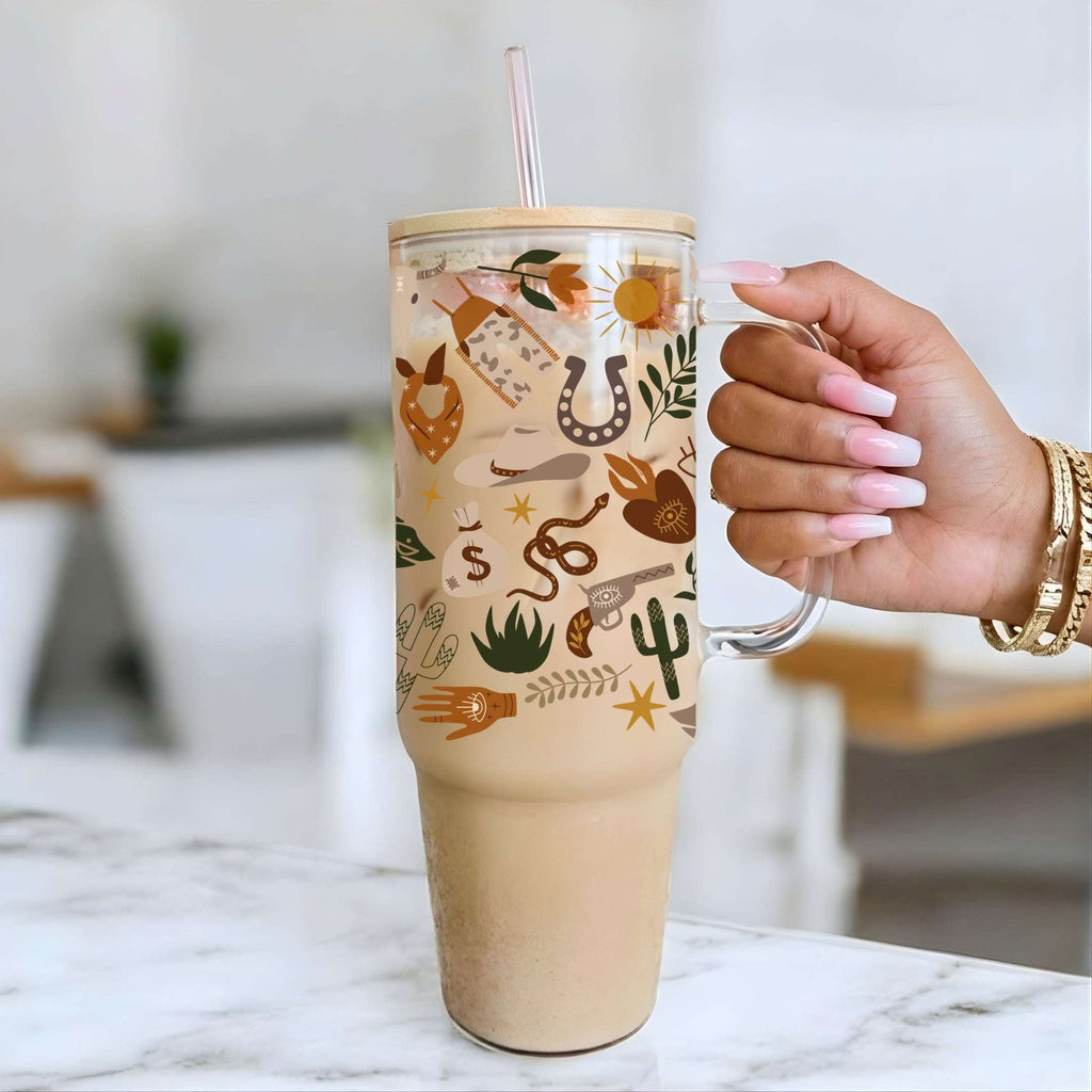 Western Soul Glass Cup